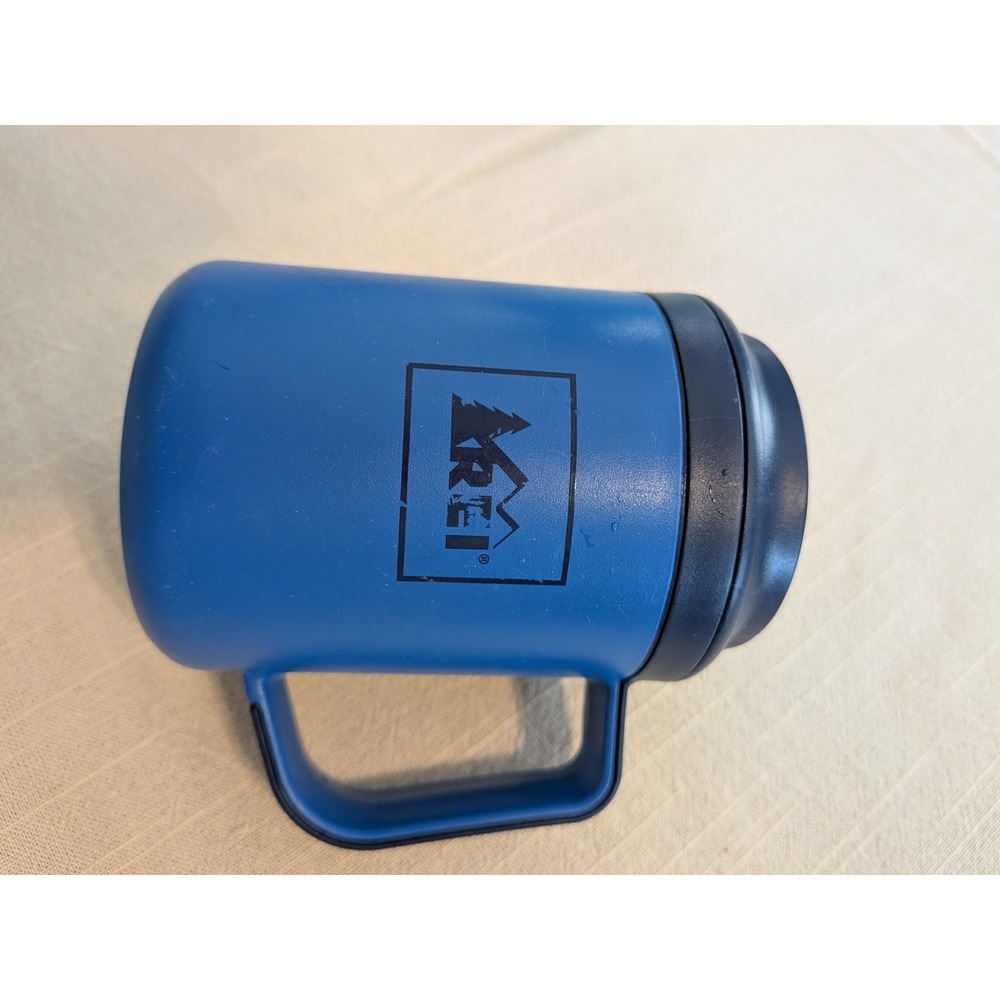 Stanley REI Blue Plastic Mug with Lid 12 oz Model 20-00807 Microwave Safe - Picture 4 of 6